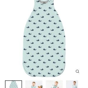 4 Season® Ultimate Baby Sleep Bag, Merino Wool & Organic Cotton, Whales